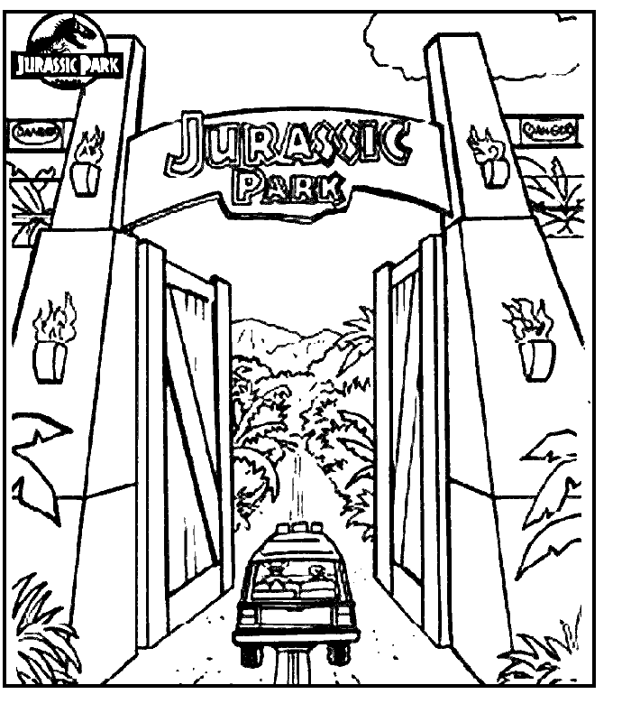 jurassic park coloring free coloring pages printable pictures to color kids park coloring jurassic 