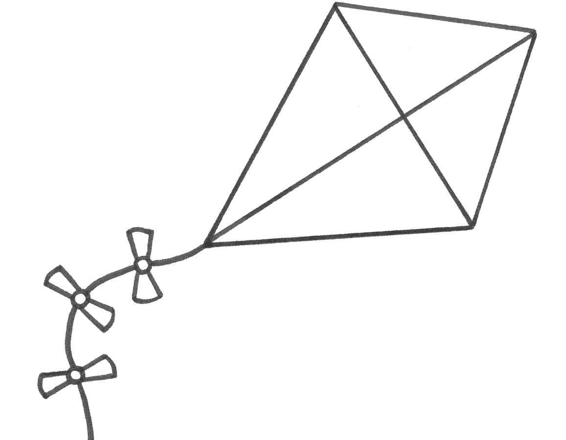 kite coloring page flying kite coloring page getcoloringpagescom page coloring kite 1 1