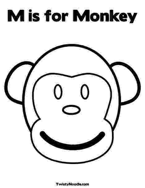 letter m monkey m is for monkey coloring printable animal alphabet letter monkey m 1 3