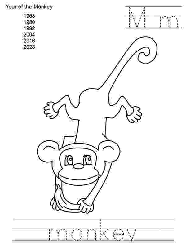 letter m monkey m is for monkey coloring printable animal alphabet monkey m letter 1 1
