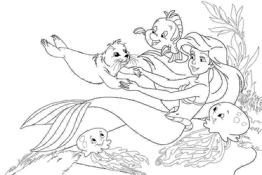 little mermaid color pages ariel from the little mermaid coloring page free mermaid pages color little 