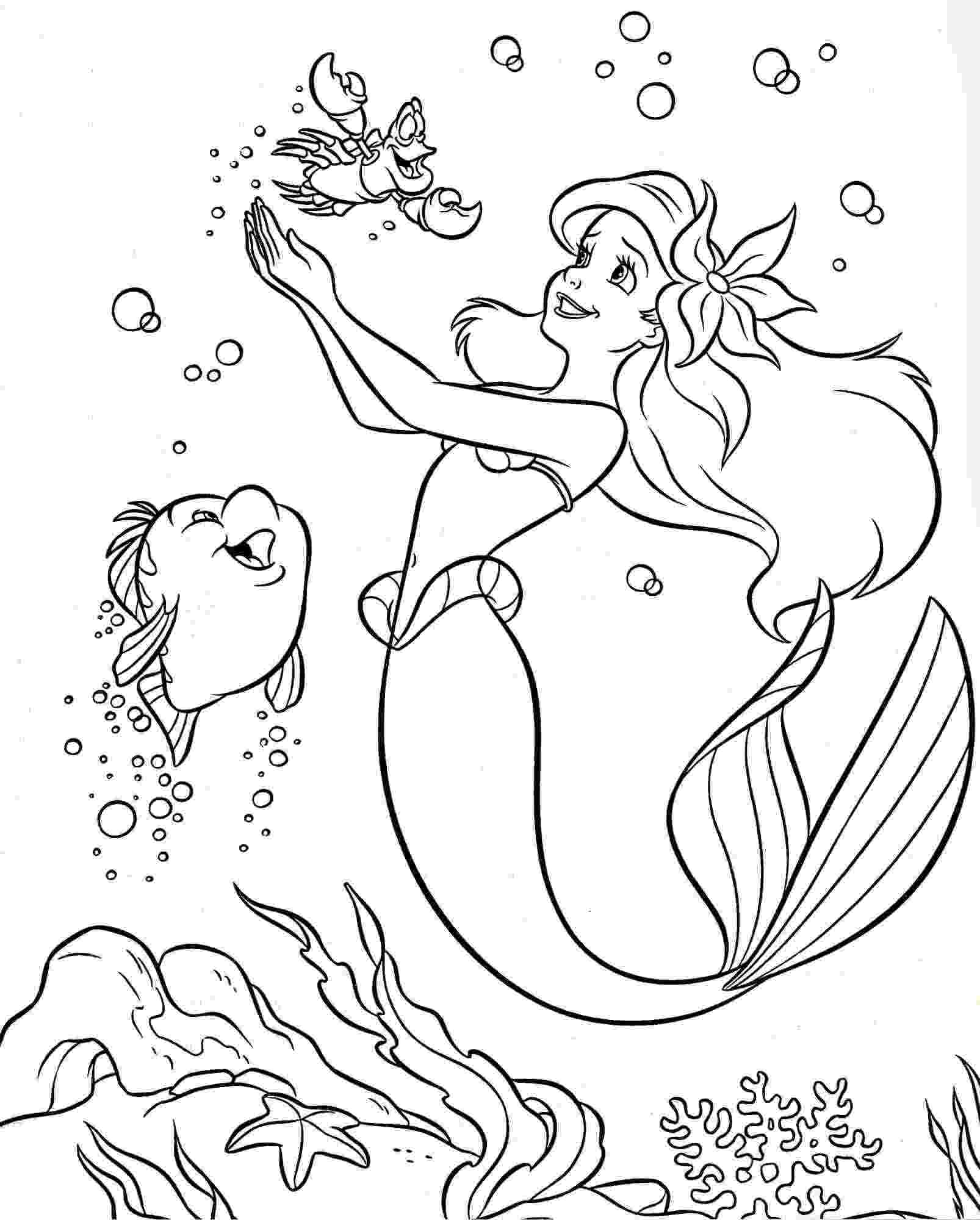 little mermaid color pages colouring pages coloring pages disney princess little pages little color mermaid 