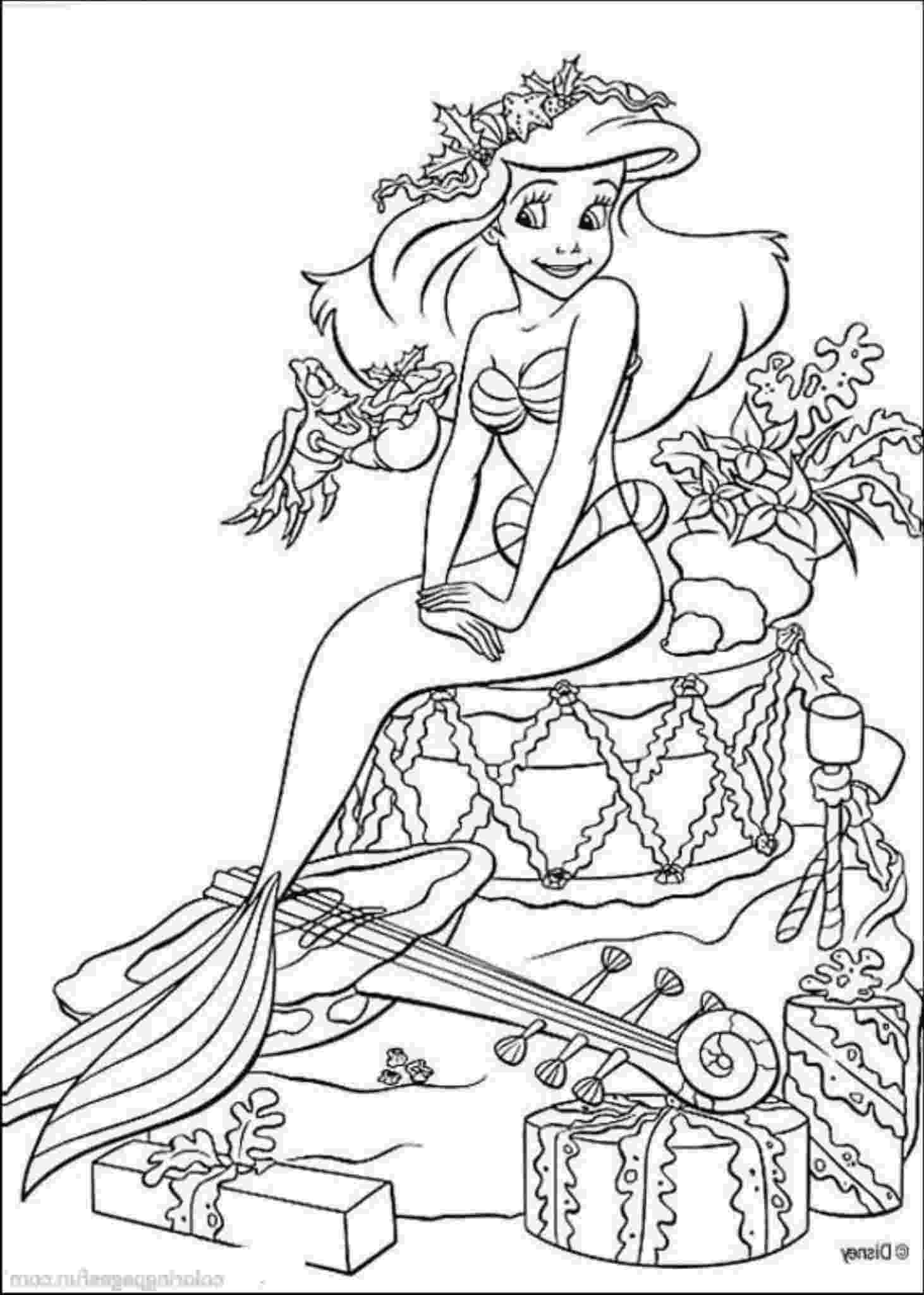 little mermaid color pages print download find the suitable little mermaid mermaid pages color little 