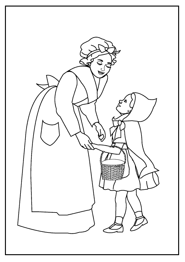 little red riding hood coloring sheet little red riding hood coloring pages to download and red riding little sheet coloring hood 