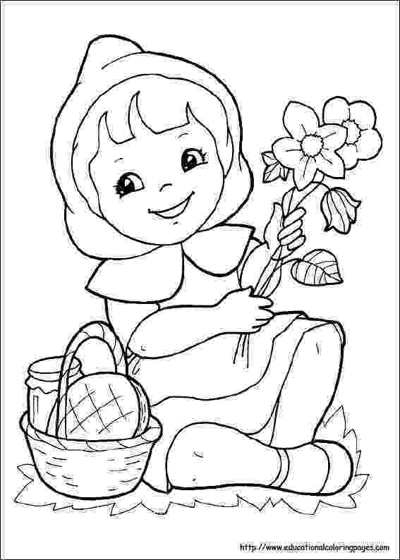 little red riding hood coloring sheet little red riding hood printable coloring pages riding little hood coloring red sheet 