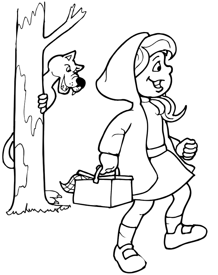 little red riding hood coloring sheet red riding hood coloring page on her way to granny39s hood red coloring little riding sheet 