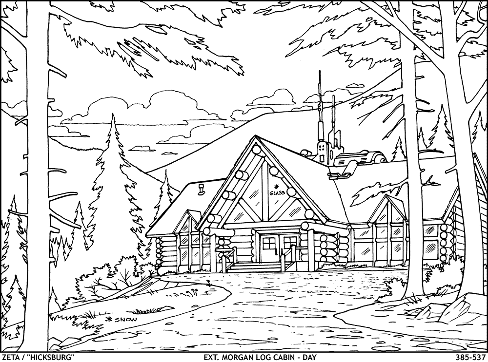 log cabin coloring page sketch log cabin woods sketch coloring page house coloring cabin page log 