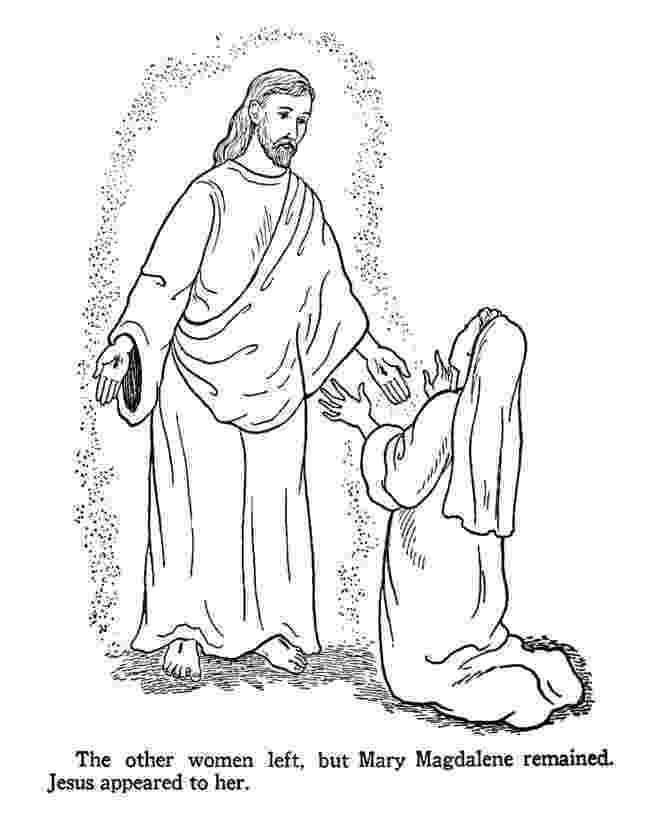 mary magdalene coloring page easter bible coloring page jesus appears to mary mary page magdalene coloring 
