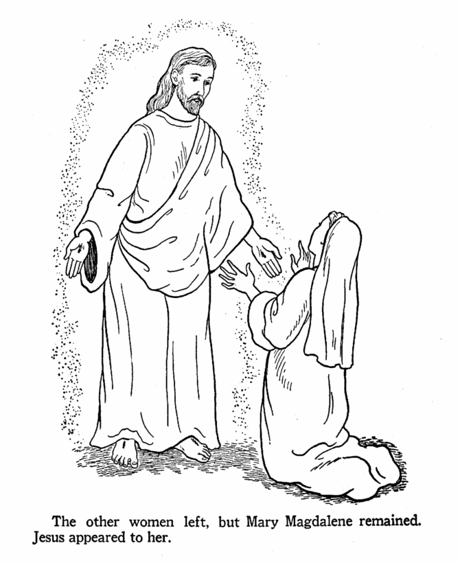 mary magdalene coloring page mary magdalene meets jesus coloring page crafts jesus mary magdalene page coloring 