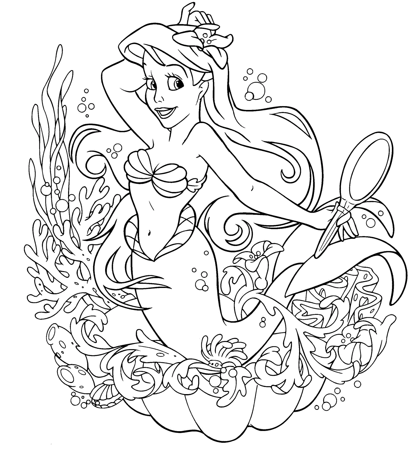 mermaid coloring page the little mermaid coloring pages to download and print coloring page mermaid 