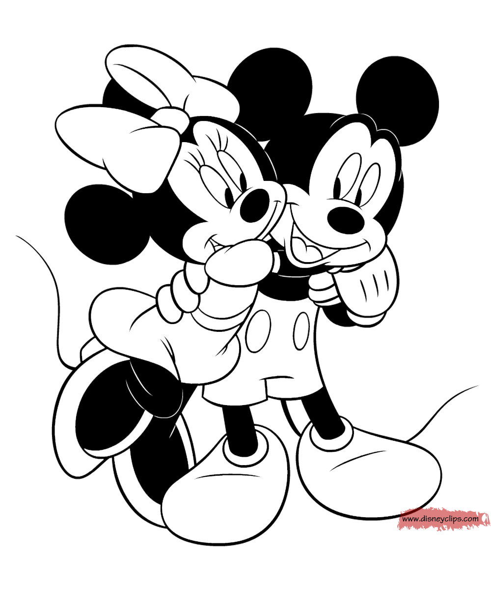 mickey minnie mouse coloring pages minnie disneyways coloring mouse mickey minnie pages 