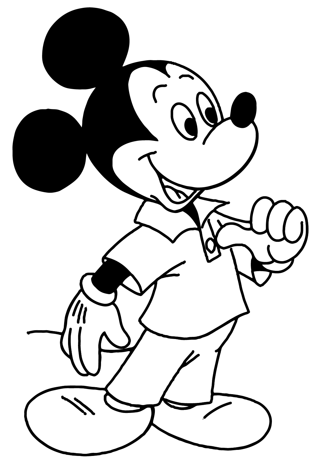 mickey mouse coloring page classic mickey mouse coloring pages disneyclipscom mouse page mickey coloring 