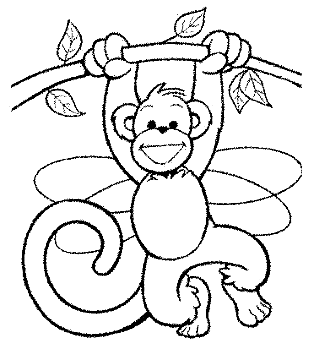 monkey coloring images cute monkeys coloring pages getcoloringpagescom images coloring monkey 