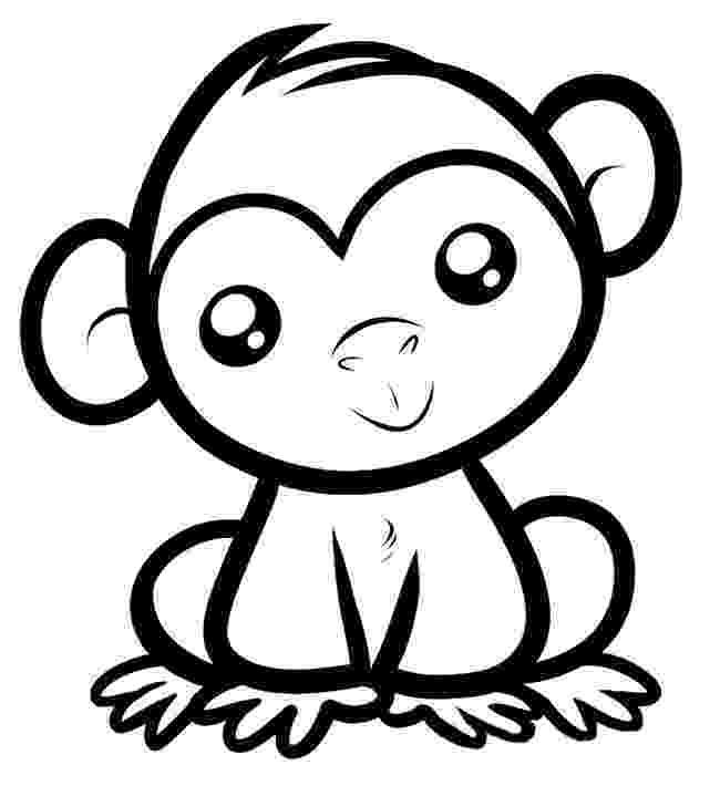monkey coloring images monkey template animal templates free premium templates coloring monkey images 