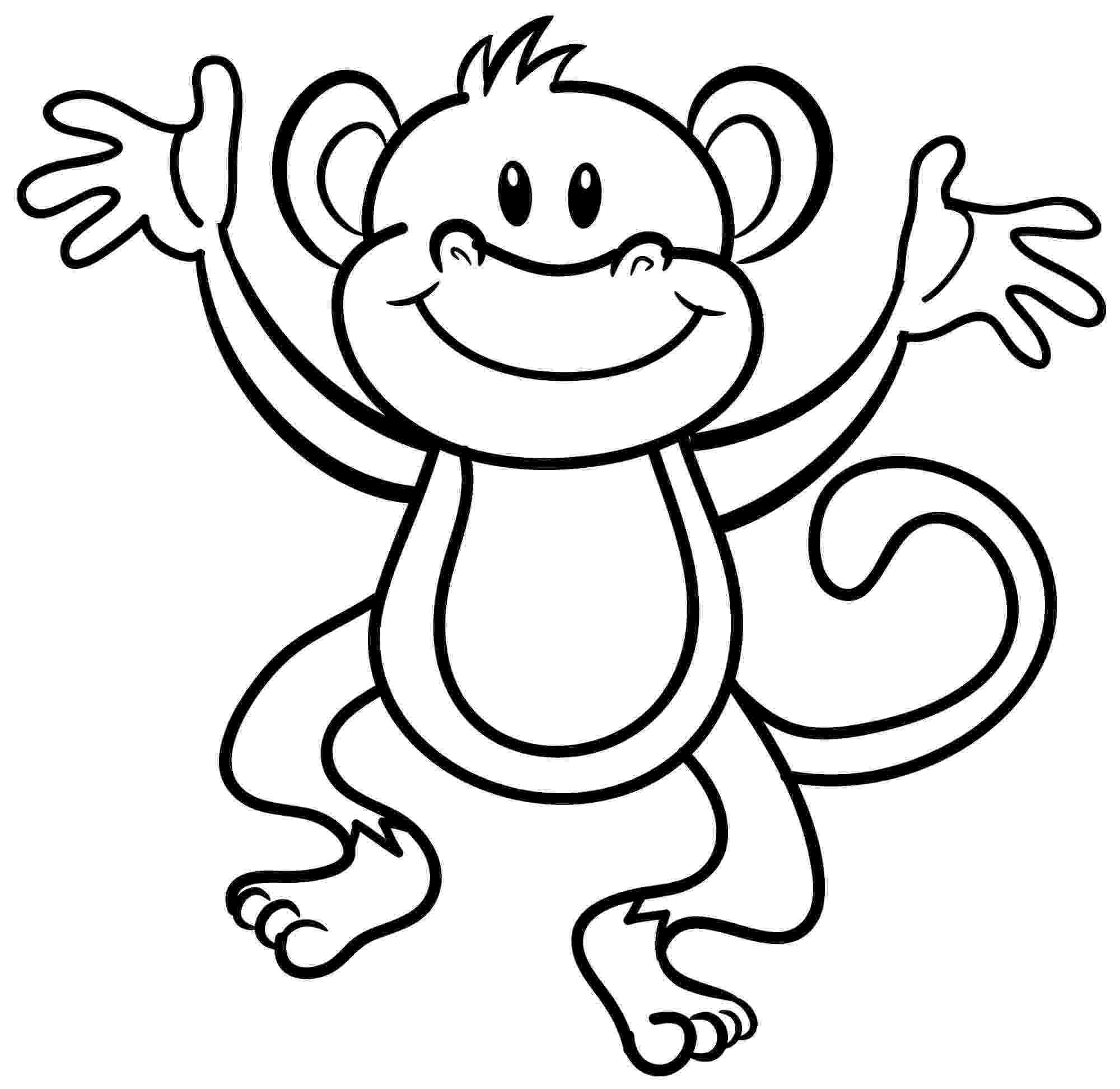 monkey coloring sheet cute monkeys coloring pages getcoloringpagescom monkey sheet coloring 