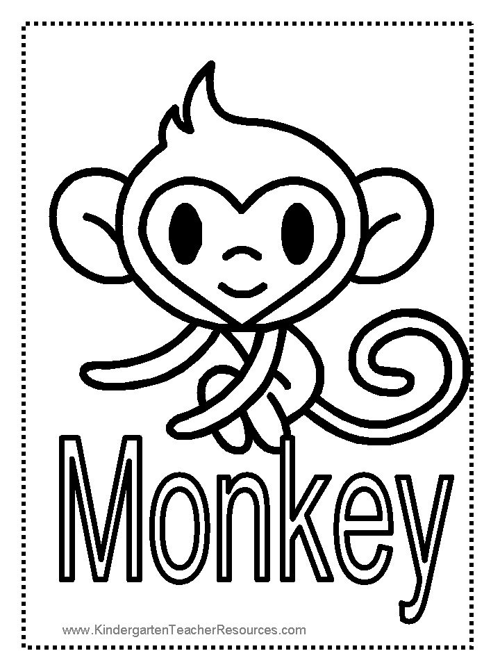 monkey coloring sheet monkey worksheets and coloring pages coloring monkey sheet 