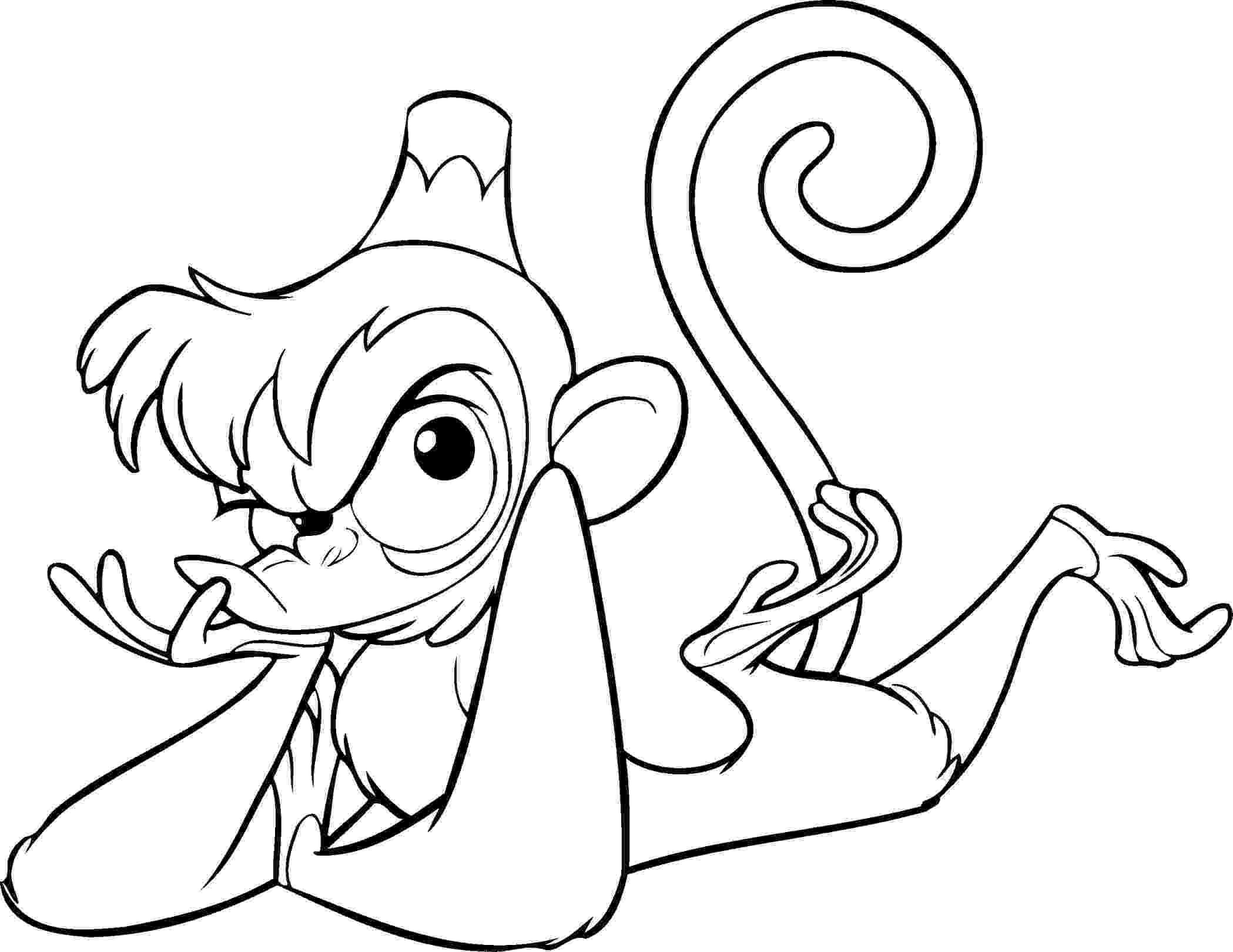 monkey colouring page colouring monkey clipart best colouring page monkey 