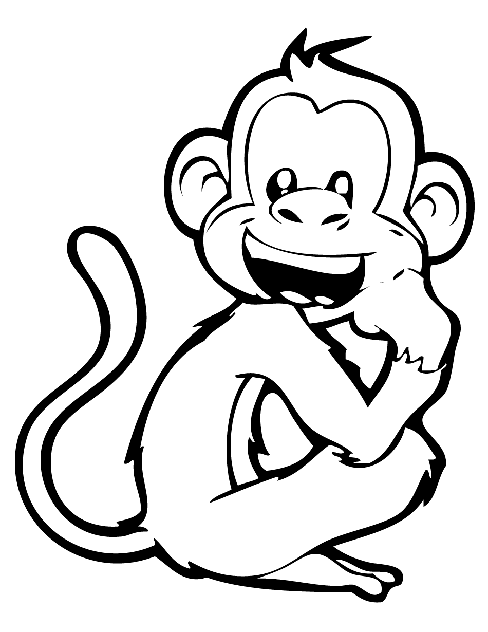 monkeys coloring pages cartoon monkeys drawing at getdrawingscom free for coloring monkeys pages 