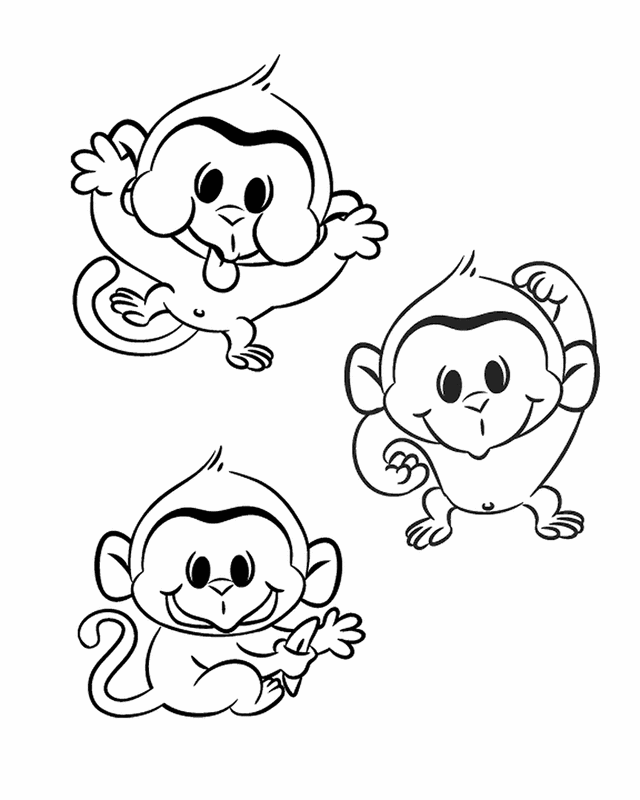 monkeys coloring pages monkey coloring pages monkey with banana coloring pages coloring monkeys 