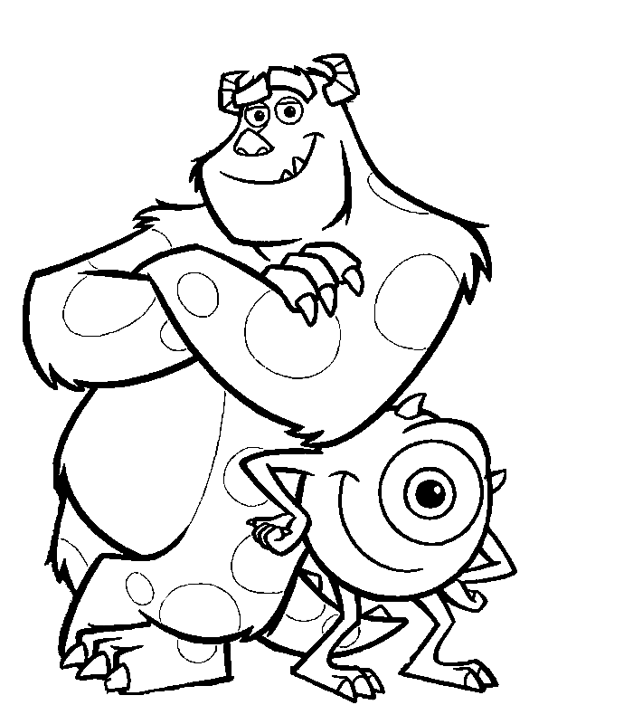 monster coloring sheet monster inc coloring pages coloring sheet monster 