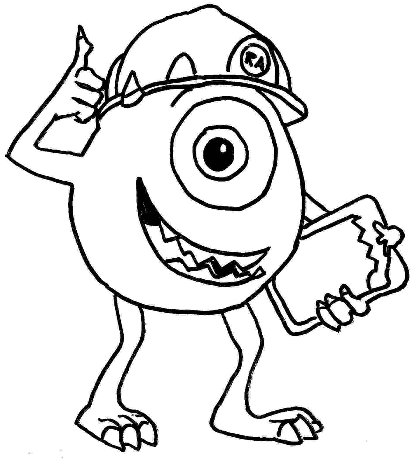 monster coloring sheet monster inc coloring pages to download and print for free sheet monster coloring 