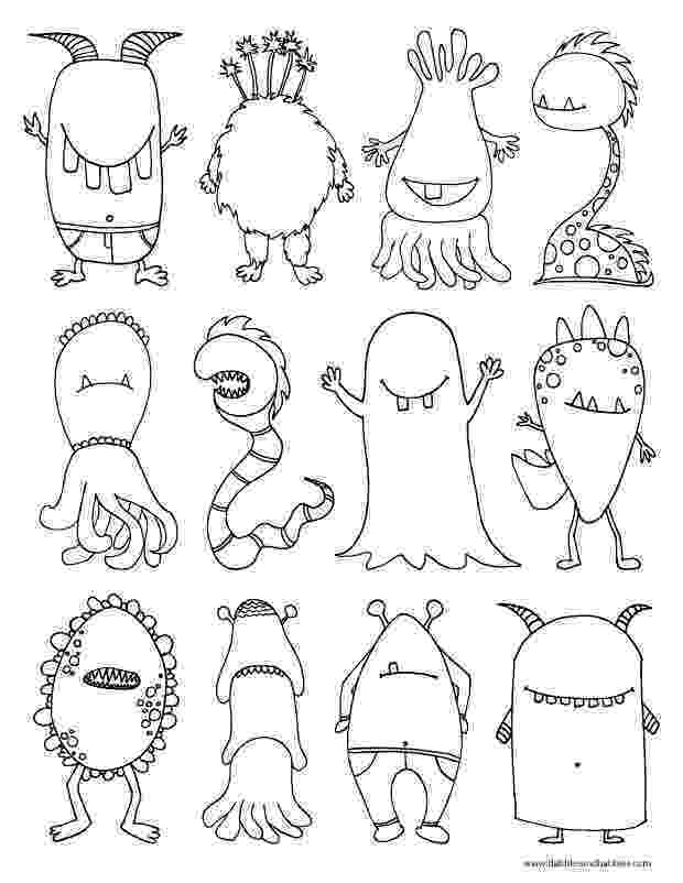 monster coloring sheet monsters coloring page dabbles babbles monster coloring sheet 