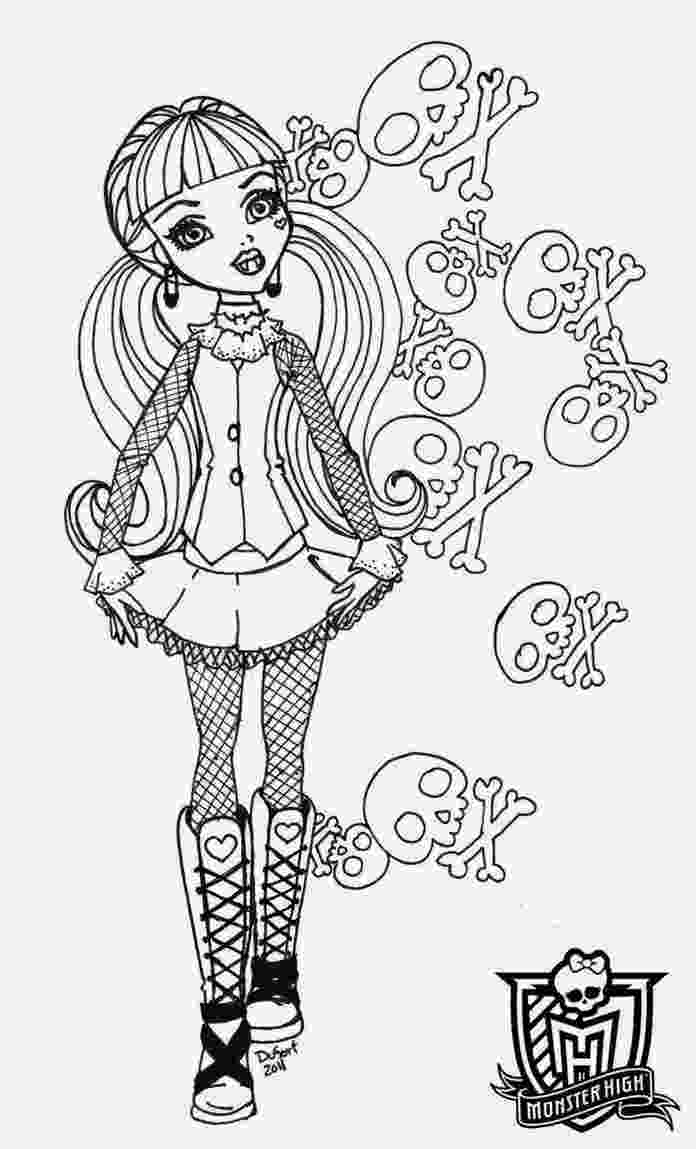 monster high coloring pics coloring pages monster high coloring pages free and printable coloring pics monster high 