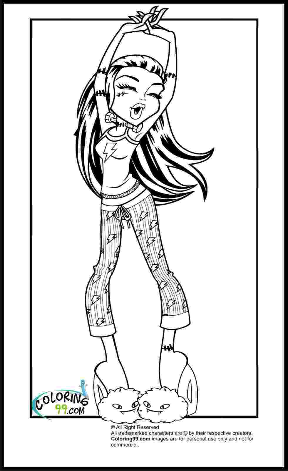 monster high coloring pics monster high catty noir coloring page free printable pics high monster coloring 