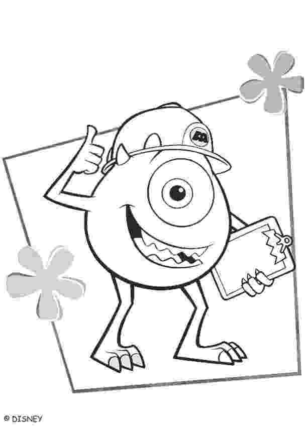 monster inc coloring pages mike wazowski coloring pages hellokidscom monster pages inc coloring 