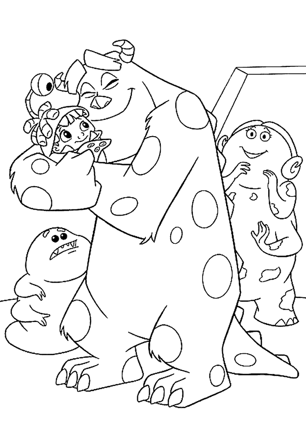 monster inc coloring pages monsters inc coloring pages best coloring pages for kids monster inc coloring pages 1 1