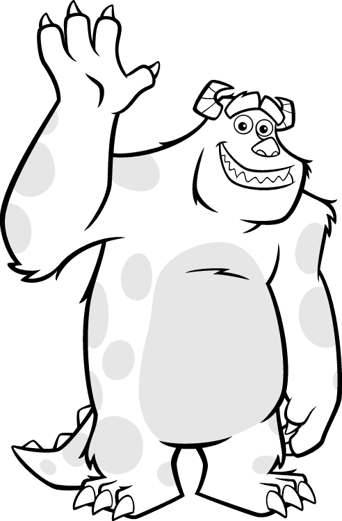 monster inc coloring pages monsters inc coloring pages free coloring pages inc monster pages coloring 
