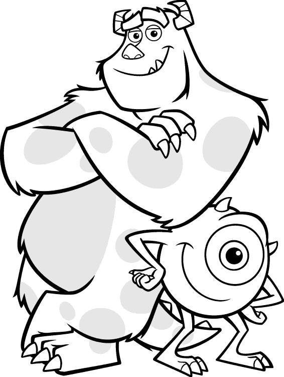 monster inc coloring pages top 20 free printable monsters inc coloring pages online coloring monster pages inc 