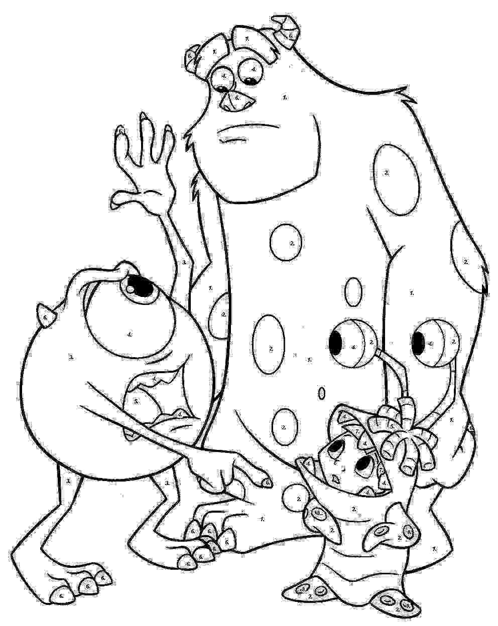 monsters inc coloring page boo monster coloring pages hellokidscom monsters coloring inc page 