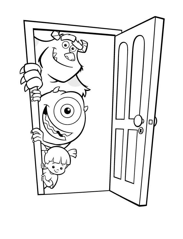 monsters inc coloring page monster inc coloring pages to download and print for free page monsters coloring inc 