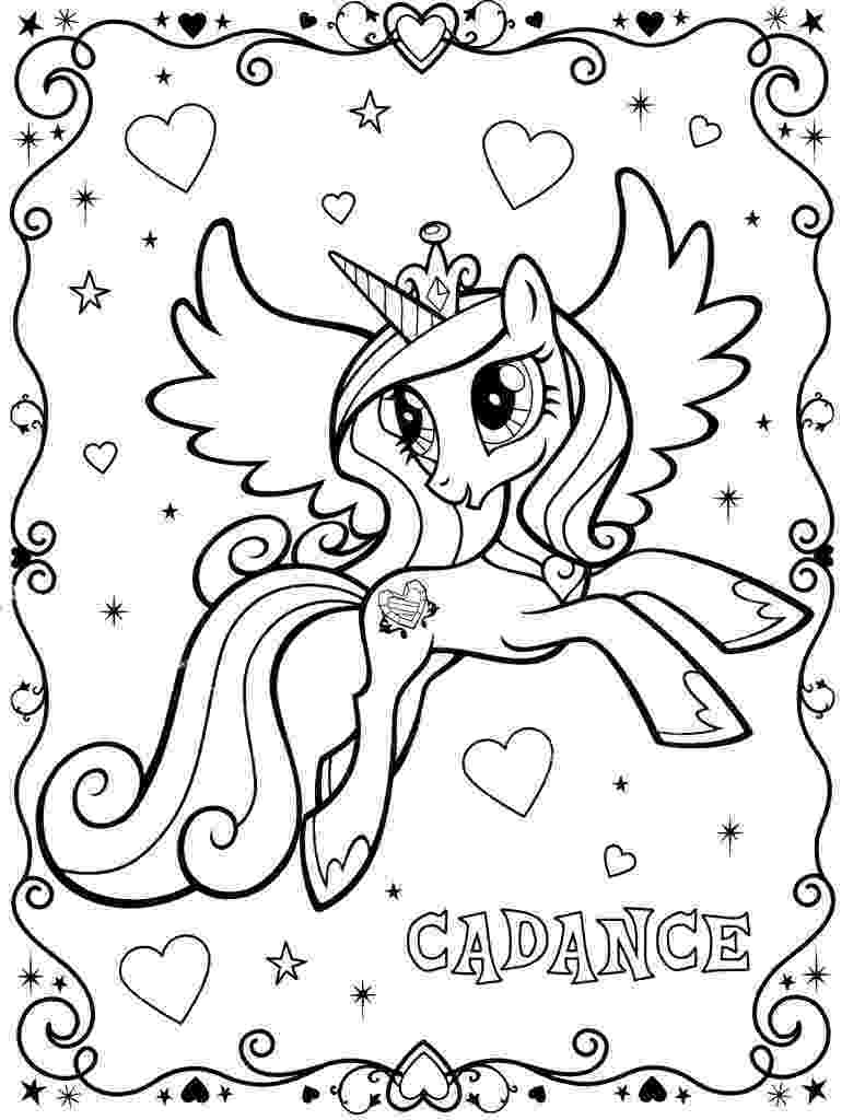 my little pony princess cadence coloring page my little pony coloring pages princess cadence at little my page princess cadence coloring pony 