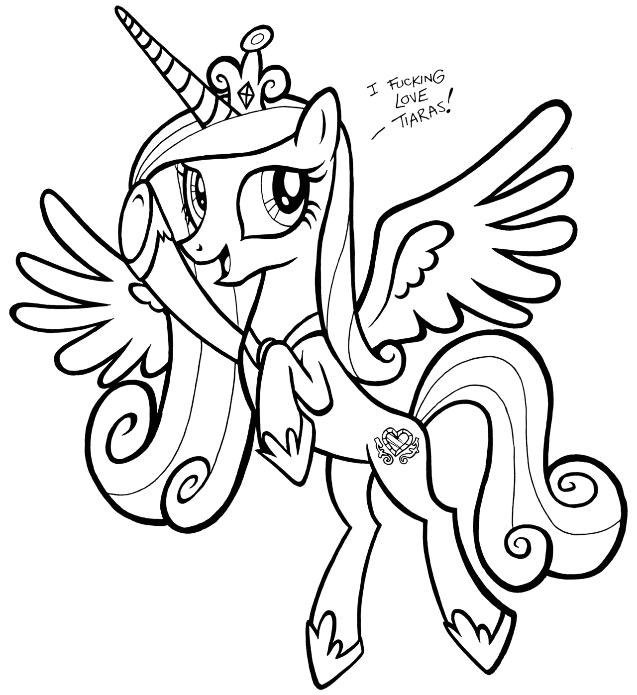 my little pony princess cadence coloring page my little pony princess cadence coloring pages princess pony cadence coloring page little my 