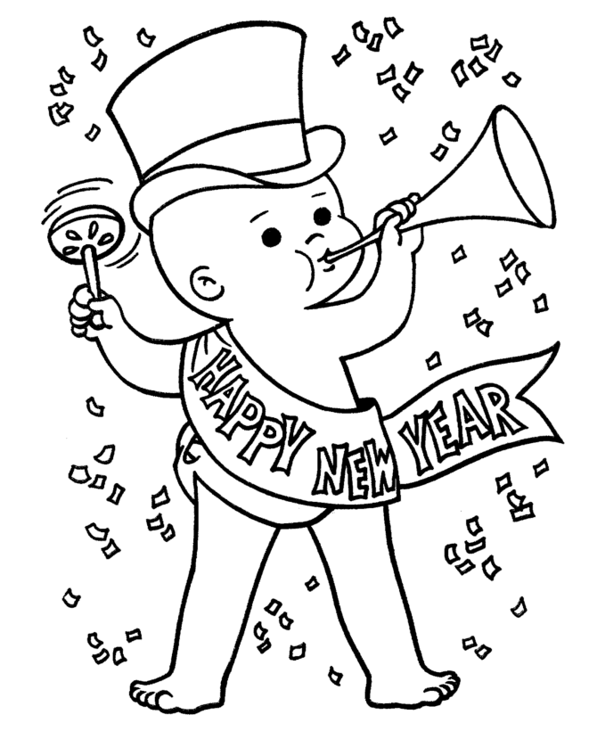 new years coloring page coloring pages new year39s coloring pages free and printable years page new coloring 
