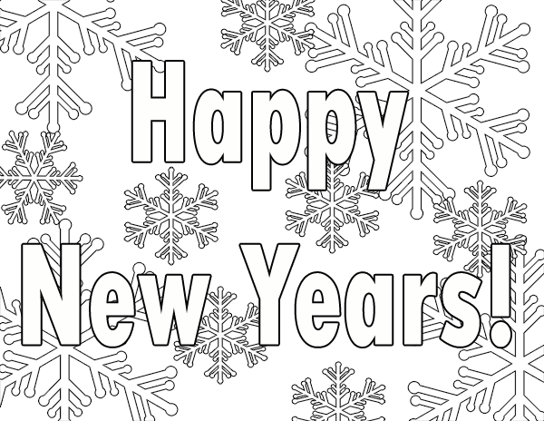 new years coloring page free printables activities for a family new years party new years page coloring 