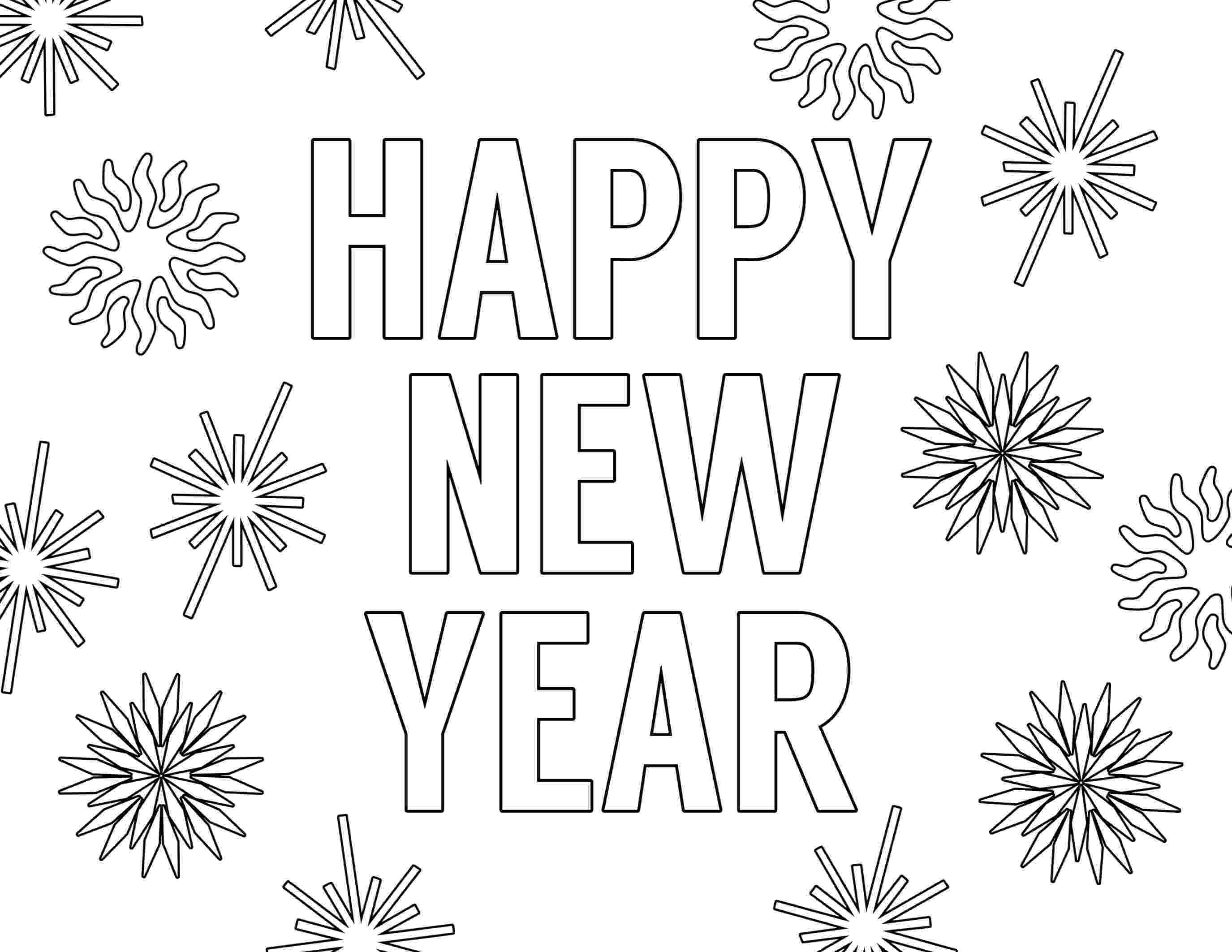 new years coloring page happy new year coloring pages free printable paper trail years page new coloring 