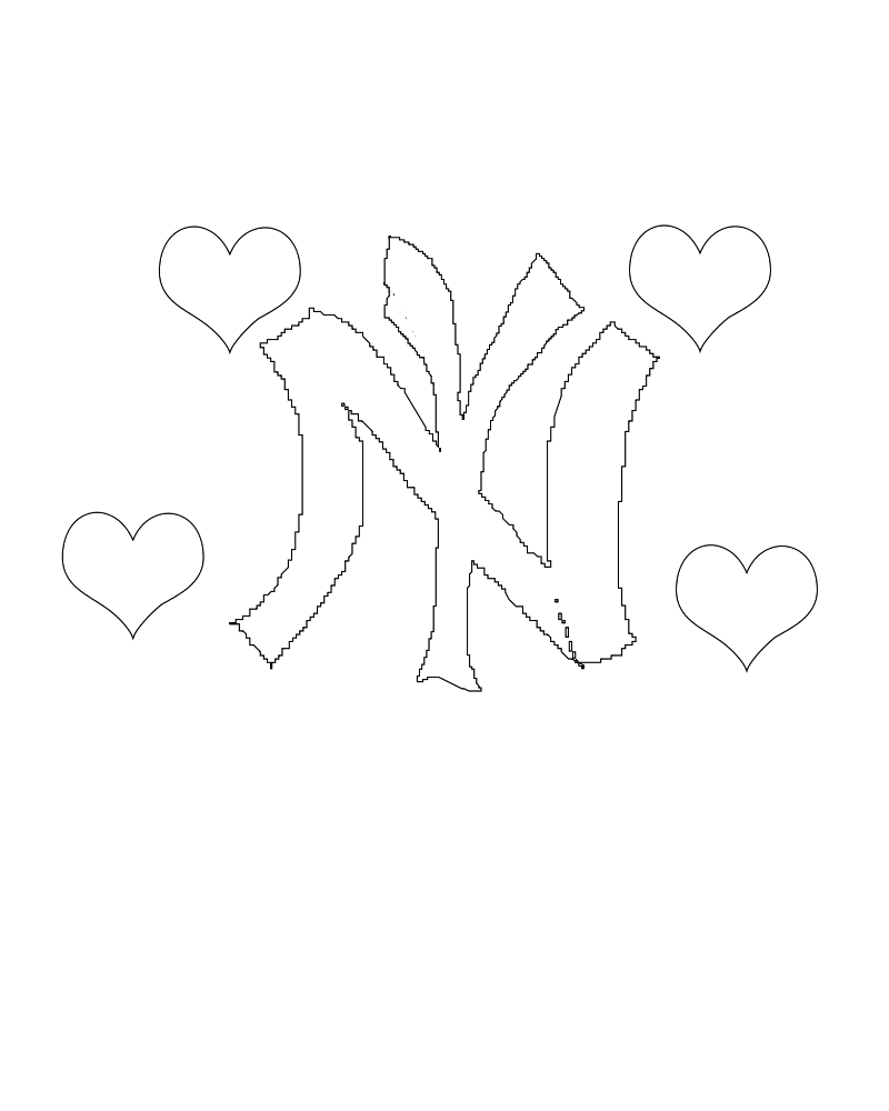 new york yankees symbol coloring pages coloriage logo de new york giants logos pinterest pages symbol coloring york yankees new 