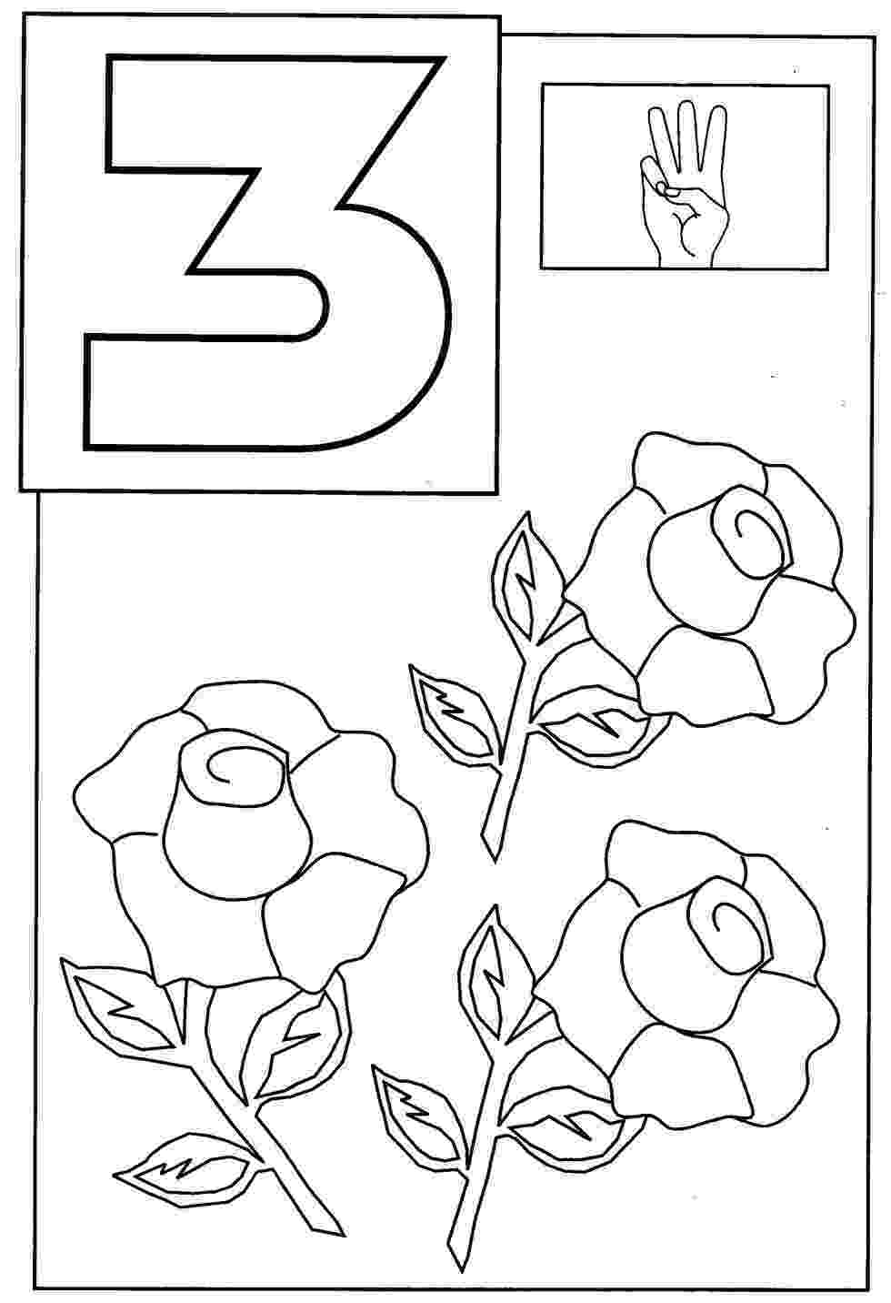 number 3 coloring page number three learning to write simple handwriting number 3 page number coloring 