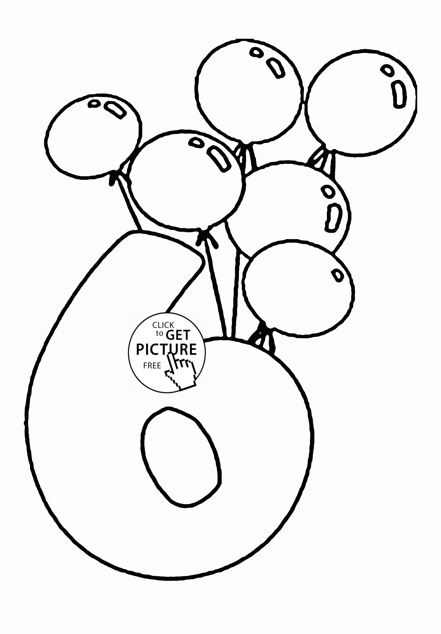 number 6 printable coloring page number 6 coloring page getcoloringpagescom 6 printable number coloring page 