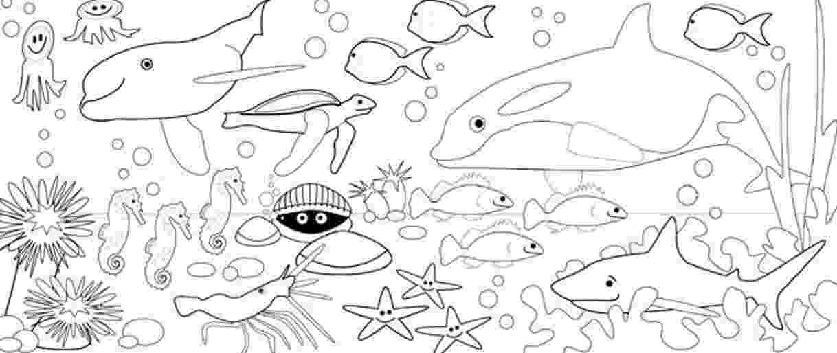 ocean animals coloring pages sea animal coloring pages to download and print for free pages coloring ocean animals 