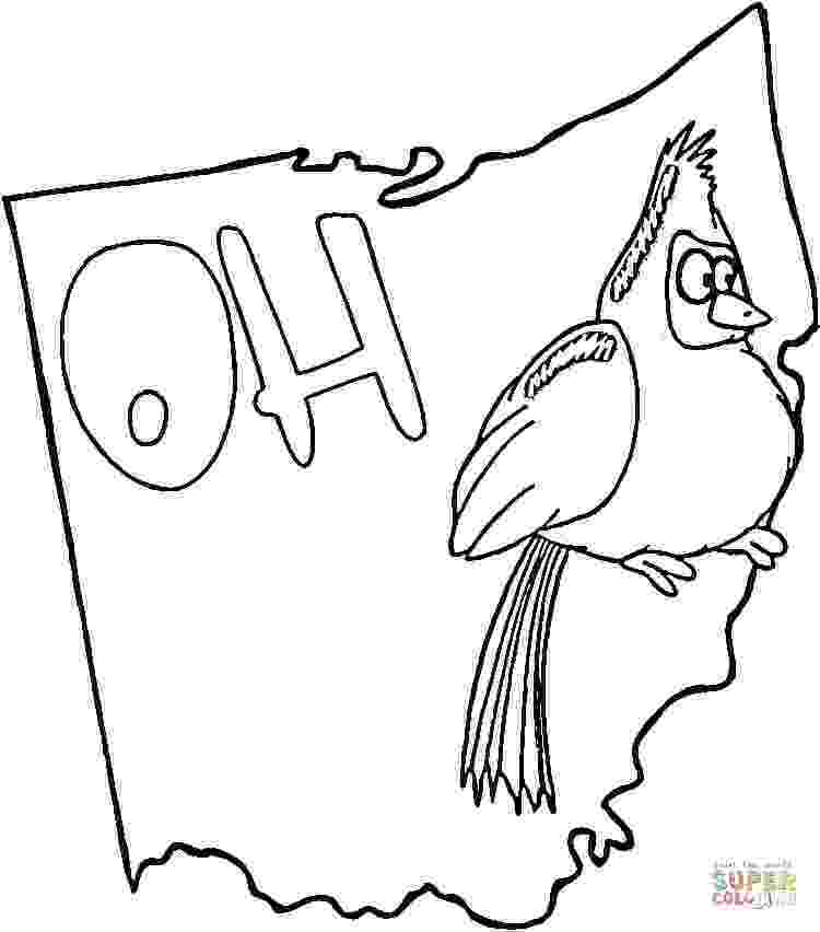 ohio state bird ohio state bird coloring page free printable coloring pages ohio bird state 