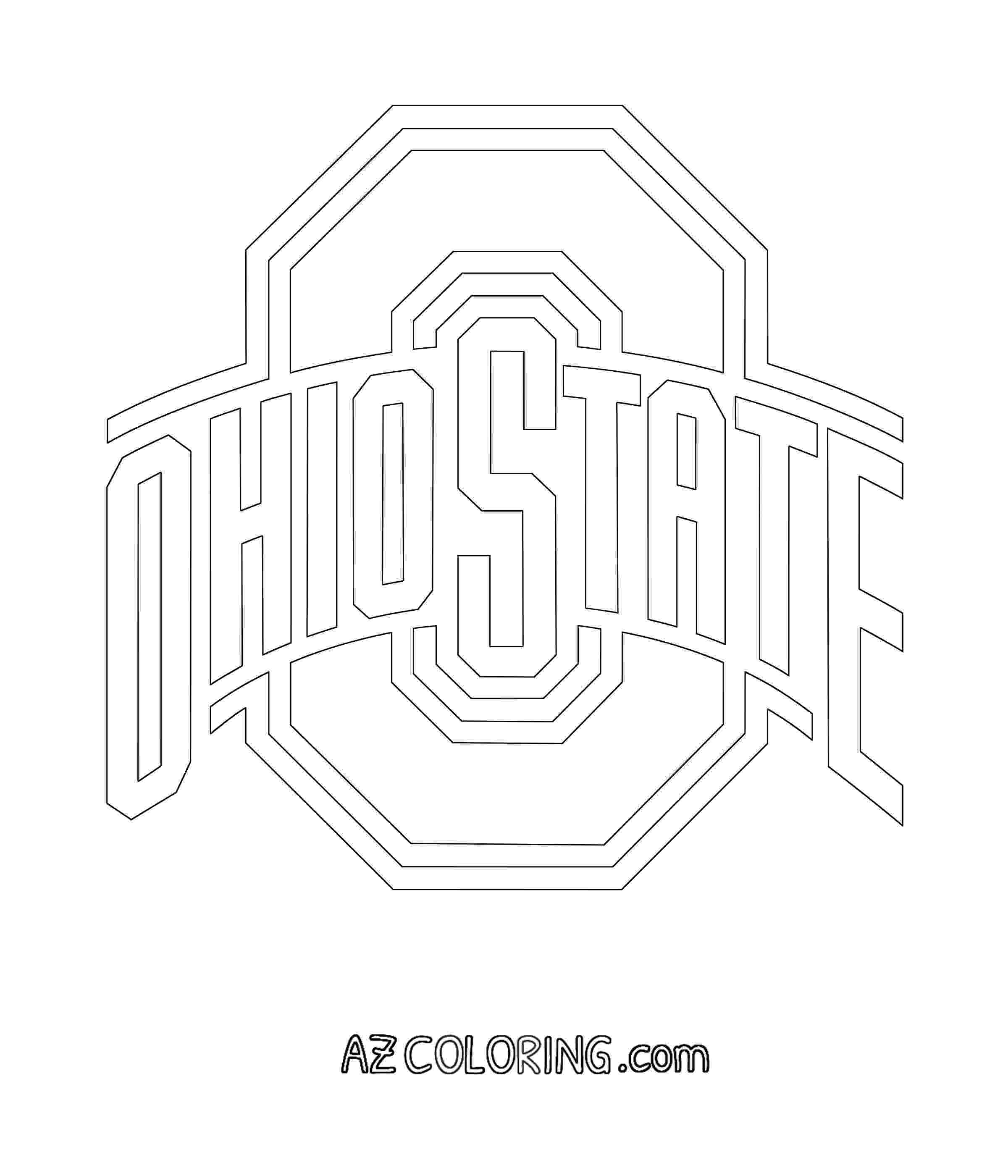 ohio state coloring pages ohio state buckeyes coloring page coloring home pages state ohio coloring 