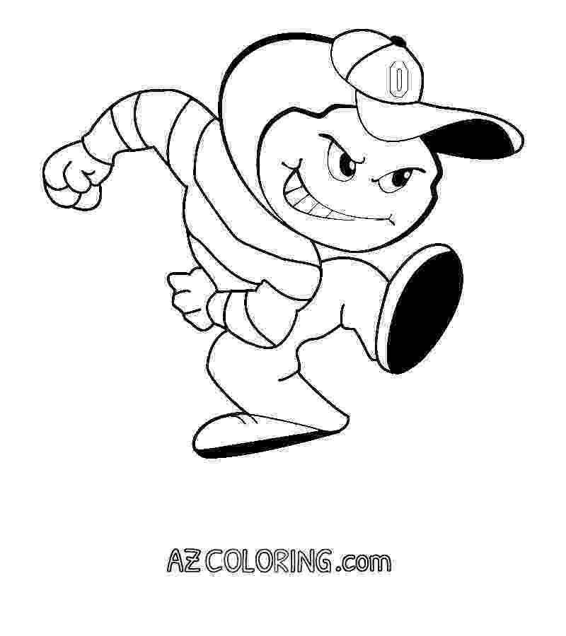 ohio state coloring pages step by step how to draw ohio state buckeyes mascot coloring pages ohio state 