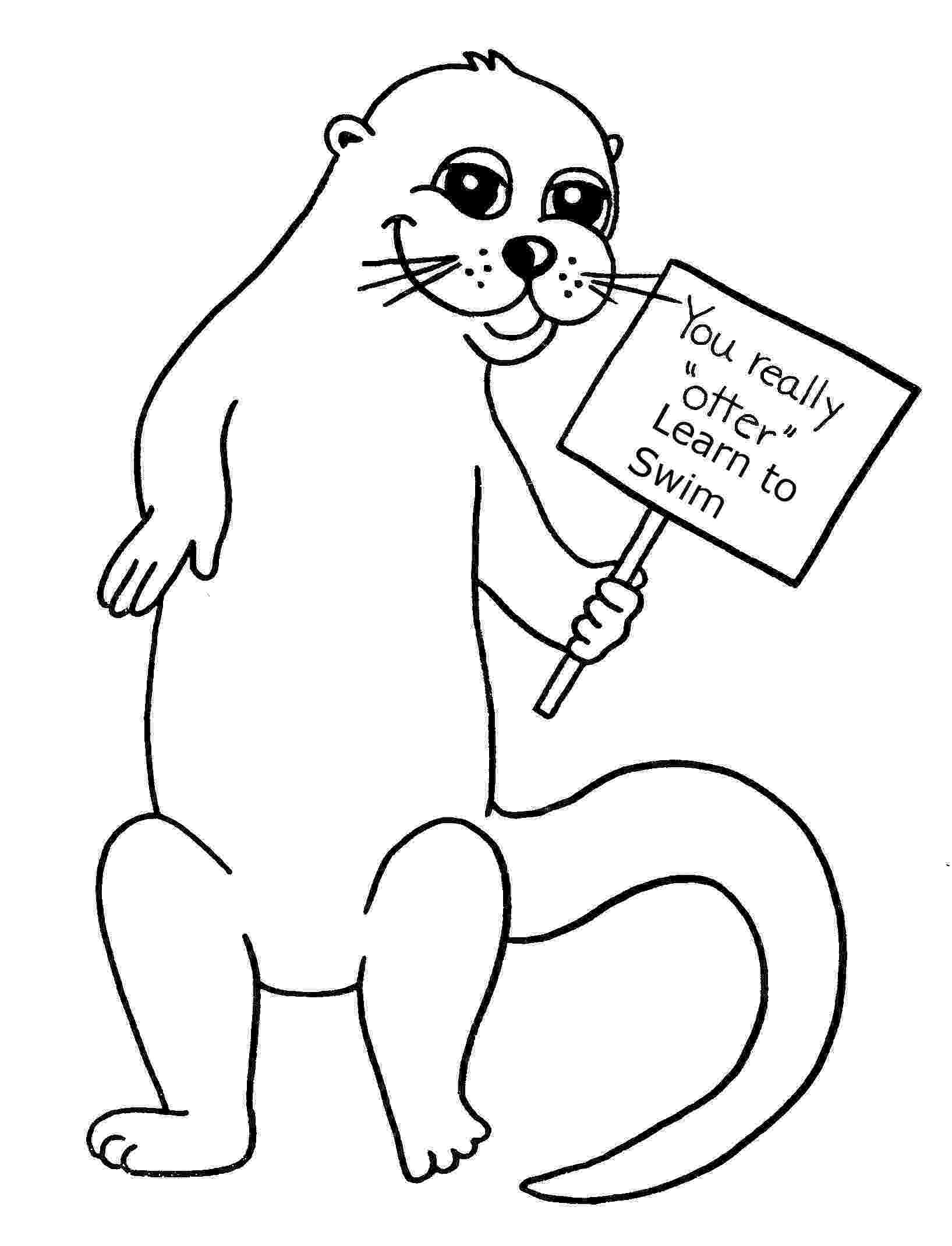 otter coloring pages otter 2 coloring page free printable coloring pages coloring pages otter 