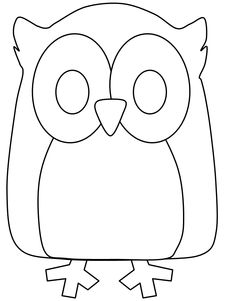 owl colouring template baby owl coloring pages getcoloringpagescom colouring template owl 