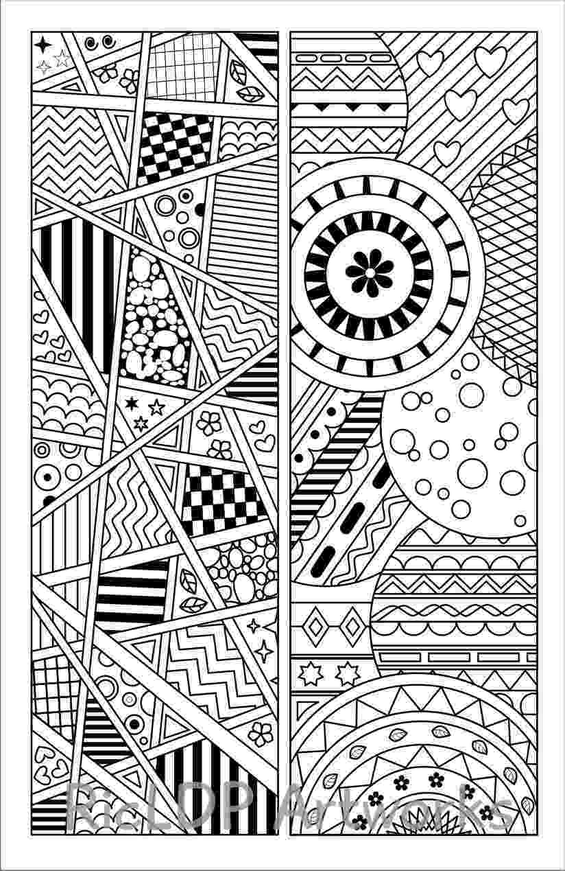 patterned coloring pages set of 8 coloring bookmarks four 4 with quotes and four patterned pages coloring 