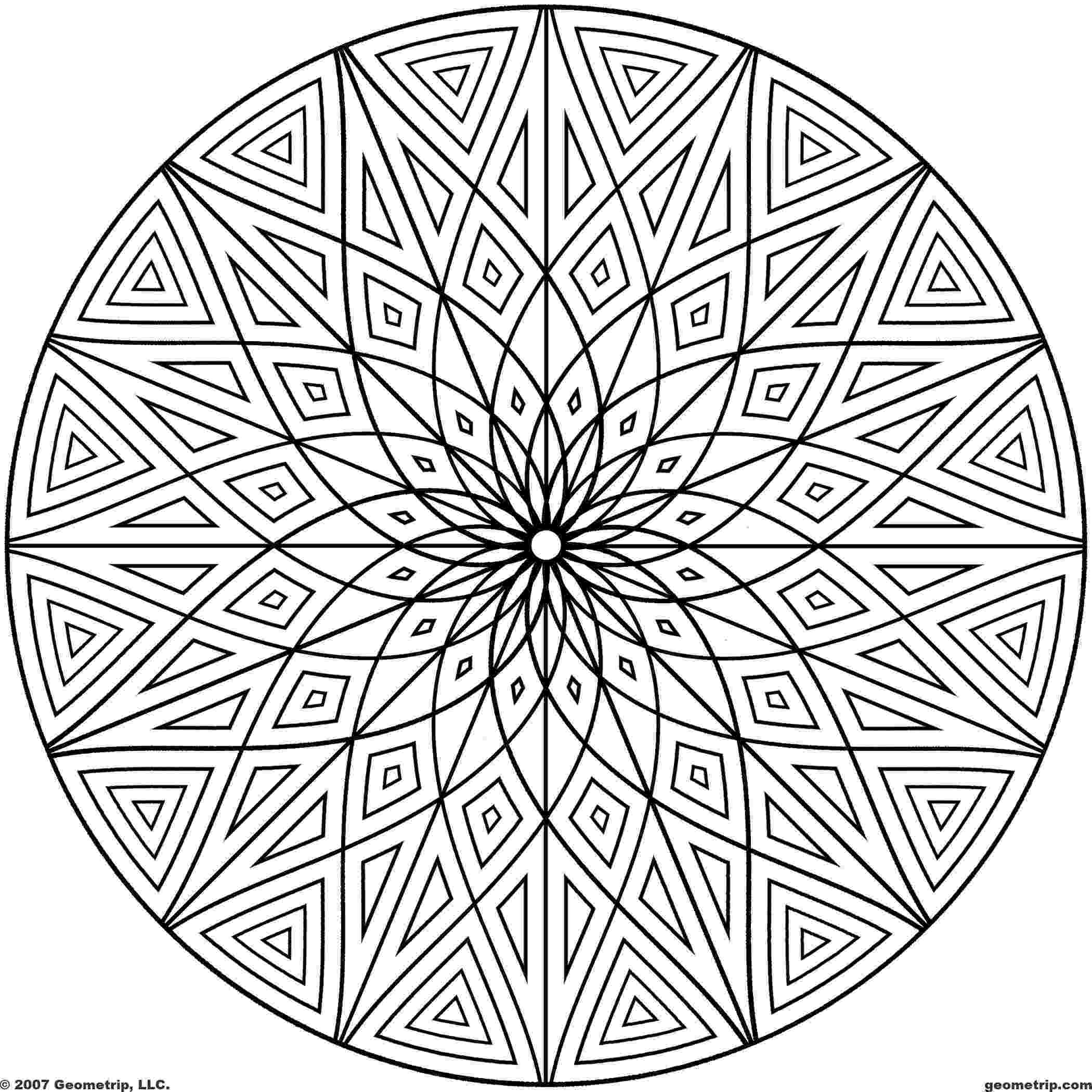 patterns to color and print free coloring page coloring adult triangles traits anti color and to patterns print 